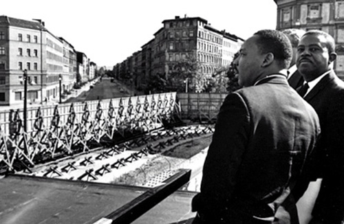 Martin Luther King Visiting the Berlin Wall